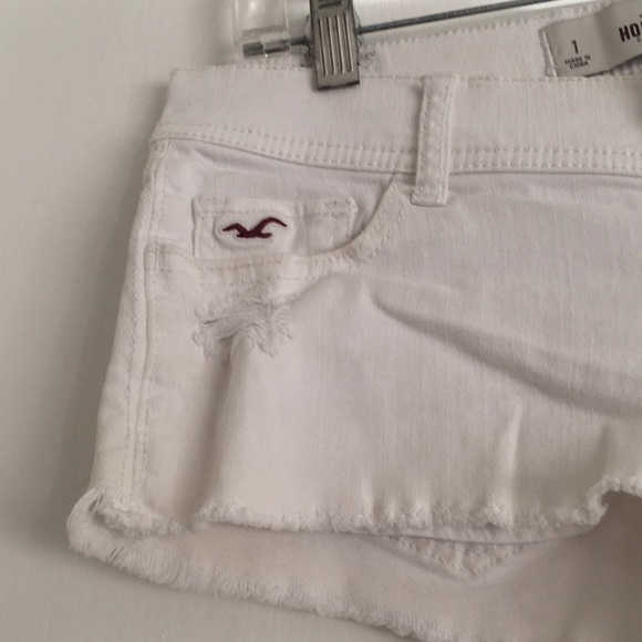 White Hollister Jean Shorts - Picture 2 of 8